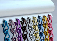 2m Tinggi Dekoratif Wire Mesh Warna Emas Aluminium Chain Link Metal Mesh Curtain