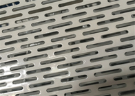 2.2mm Ukuran Lubang Bangunan Panel Lembar Aluminium Berlubang ISO