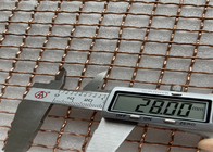2mm Wire Diameter Woven Copper Mesh 28mm Mesh Ukuran Faraday Cage Use