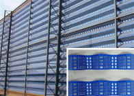 Panel pagar tahan angin tinggi 5m di puncak putih tinggi 50mm-100mm