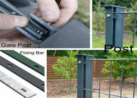 4mm Hijau Pvc Dilapisi Pagar Kawat Dilas Untuk Taman / Taman / Olahraga Keselamatan