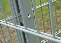 Pvc dilapisi pagar wire mesh ganda, tahan lama pagar logam mesh mudah menginstal