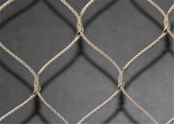 Outdoor Dekorasi Rope Mesh Netting Fence Berlian Bentuk Lubang Untuk Buidling Dinding