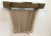 Anti Karat Dekoratif Wire Mesh 316 Stainless Steel Permukaan Terang Untuk Tirai