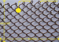 Warna Emas SS316 Dekorasi Woven Wire Mesh Untuk Tirai Dan Space Divider