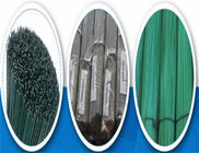 Green PVC dilapisi Cut Straight Wire panjang 250mm