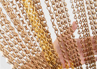 Supermarket 5m Lebar Dekoratif Wire Mesh Aluminium Chain Link Tirai
