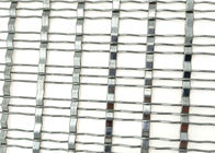 2mm Tebal Stainless Steel Dekoratif 1x1m Woven Wire Mesh Curtain Sheet
