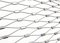 Kekuatan tinggi SS316 Ferrule Wire Kabel Balkon Jaring Diamond Hole
