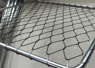 5m X 1m 1mm Stainless Steel Wire Rope Mesh Untuk Panel Railing Balustrade Jembatan