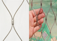 1/8 Inci Diameter Stainless Steel Ferrule Rope Mesh Ss316 Penggunaan yang Dapat Didaur Ulang