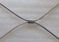 1/8 Inci Diameter Stainless Steel Ferrule Rope Mesh Ss316 Penggunaan yang Dapat Didaur Ulang