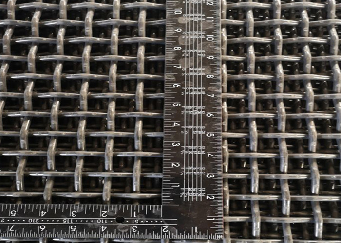 8mm Lubang Persegi Double Crimped Wire Mesh Aperture 25mm