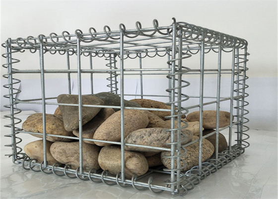 50x100mm Pembukaan Mesh Galvanized Welded Gabion Box Stone Cage