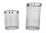 Bbq Round 304 Stainless Steel Barbecue Mesh Tube Rolling Grilling Basket