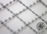 Galvanis Steel Wire Mesh Pagar / Razor Mesh Pagar Ketahanan Korosi