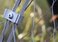 Aman Stainless Steel Wire Rope Cable Mesh Dinding Bangunan dengan Lubang Berlian 38 * 38mm