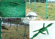 Green Pvc Coated Double Strand Twisted Barbed Wire Penggunaan Pertanian
