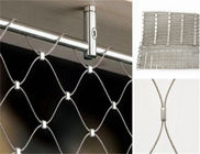 Bahan murni 316 Stainless Steel Wire Rope Mesh 50m Panjang Sebagai Safety Net