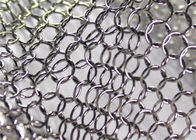Stainless Steel Dilingkarkan Chain Mail Tirai Logam Dekoratif Ring Mesh