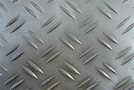 Dekorasi Pelat Tapak Aluminium Skidproof Dua Batang Tebal 1.5mm
