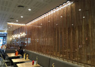 Restoran Merah Dekoratif Hang Chain Strip 0.85kg Steel Mesh Curtain