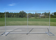 Panel Sementara 2.0mm Metal Chain Link Fence ISO