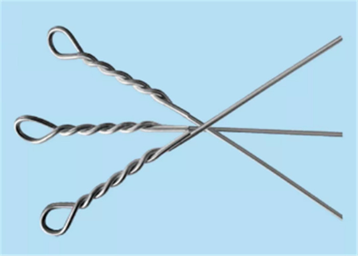 2.5m Panjang Galvanized Baling Wire 12 Gauge 15 Gauge Single Loop