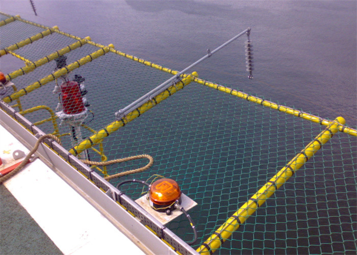 Frame Woven Helideck Perimeter Safety Net Untuk Platform Helikopter