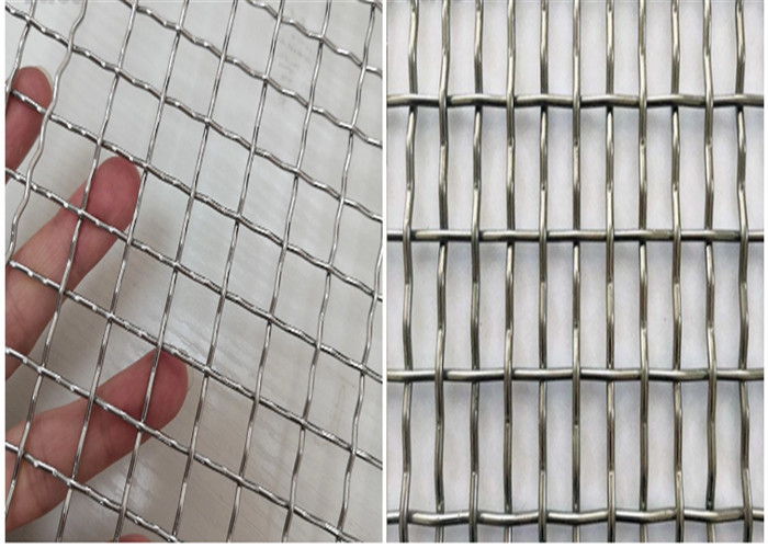 6m Panjang Woven 5mm Double Crimped Wire Mesh
