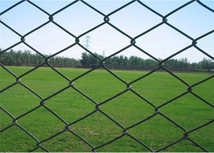 Green 6 &quot;Tinggi 4 Foot Farm melindungi Pvc Coated Chain Link Fence